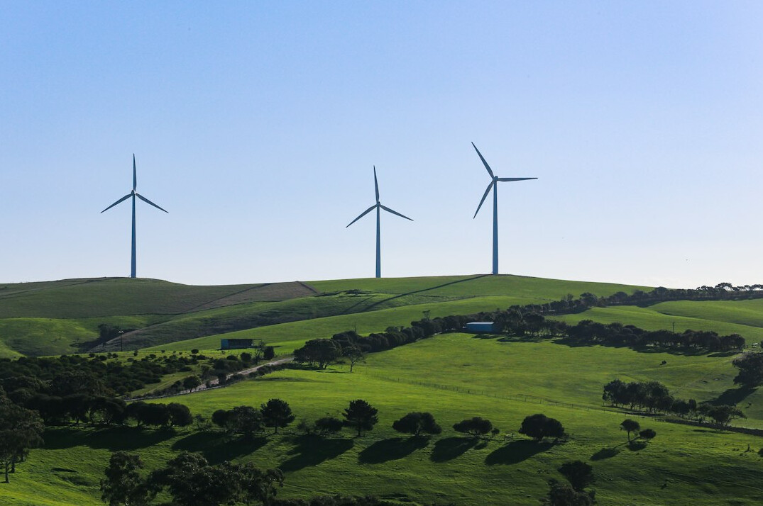 wind turbines landscape